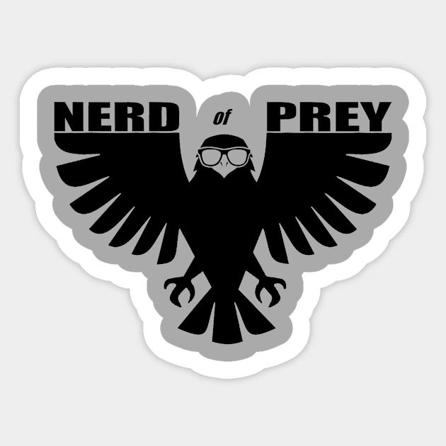 Nerd of Prey Sticker by GeekPunk